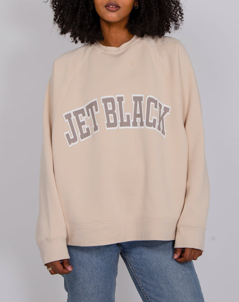 Jet Black Cream Sweatshirt