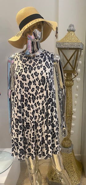 Papillon White & Black Cheetah Dress