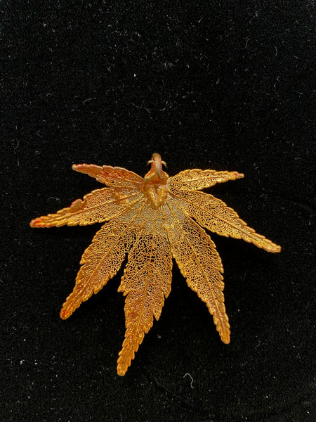 Copper Plated Japanese Maple Leaf