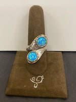 SS 2X Opal Ring Size 8