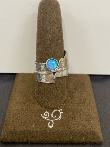 SS 1X Opal Ring Size 8