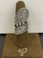 SS Wrap with 3X CZ Ring Size 9