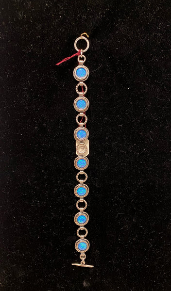 SS Opal Round 7.5” Bracelet