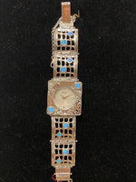 SS Opal Square 7” Watch