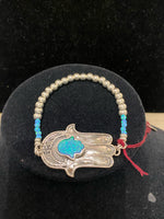 SS Opal Chamsa 8” Bracelet
