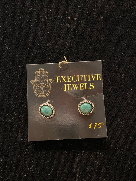 SS Turquoise Stud Earring