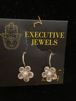 SS 1X Pearl Flower Earring