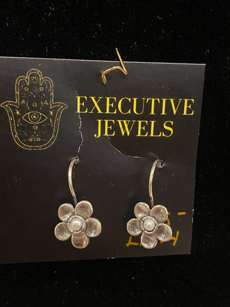SS 1X Pearl Flower Earring