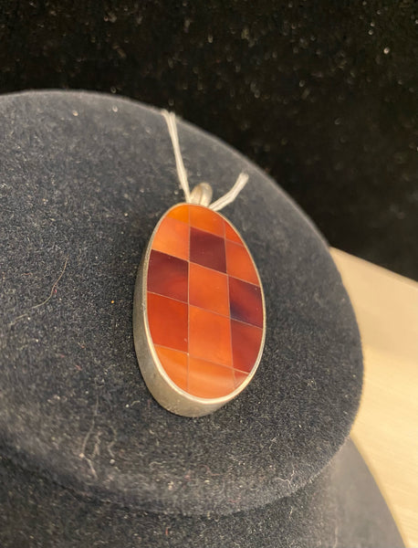 SS Brown Shell Pendant