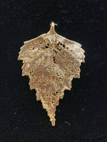 Gold Plated Birch Leaf