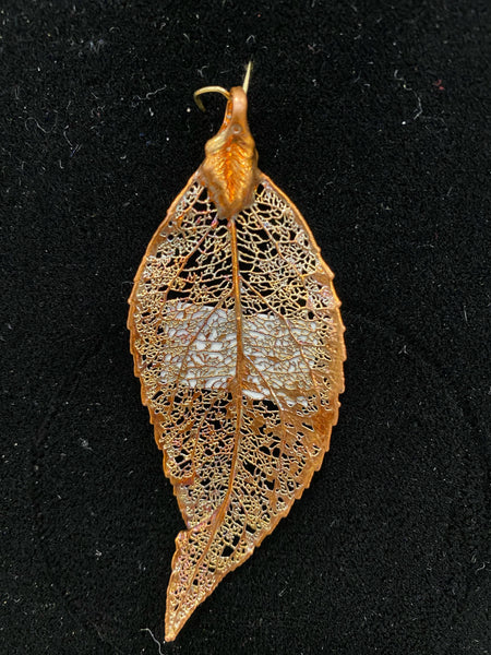 Copper Plated Evergreen Leaf