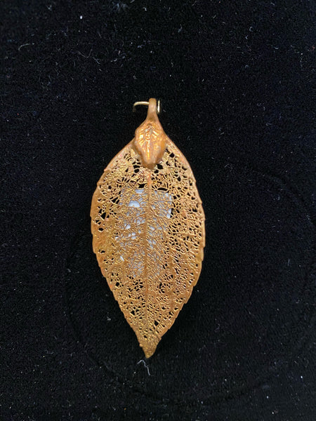 Copper Plated Evergreen Leaf
