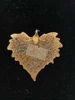 Copper Plated Cottonwood Leaf