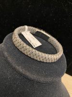 Leather Gray Bracelet