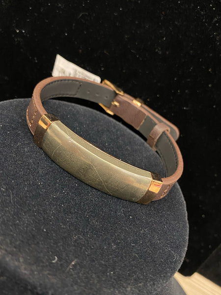 Stainless Leather Bracelet