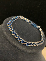 Stainless Blue Denim Bracelet