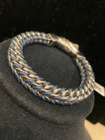 Stainless/Navy Bracelet
