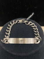 Stainless Our Father Gray Bracelet