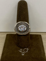 SS 1X CZ Ring Size 8