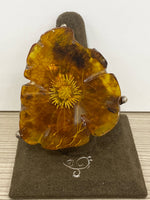 SS Large Amber Flower Size 9